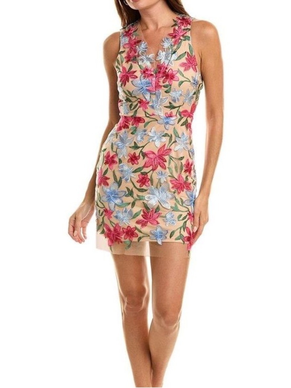 Sam Edelman Floral Embroidered Sheath Dress Size 4 BNWT